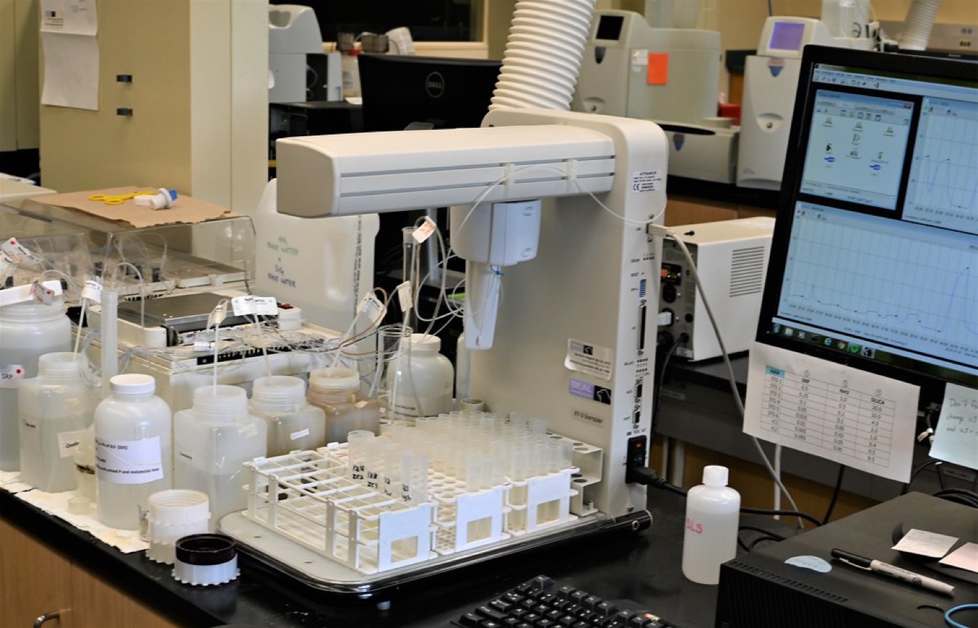 Modern laboratory workbench